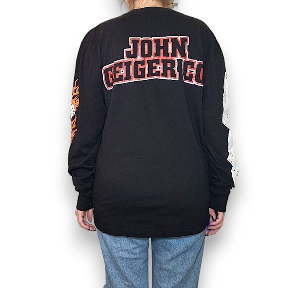 JOHN GEIGER "Can You Wheelie" Dice Flame Long Sleeve Tee - Picture 2 of 6